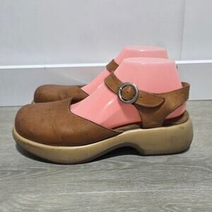 Dansko Distressed Brown Leather Vintage Mary Janes Size 9.5 Very Rare